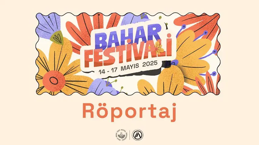 Bahar Festivali 2025 röportaj serisi kapağı: renkli çiçek illüstrasyonları