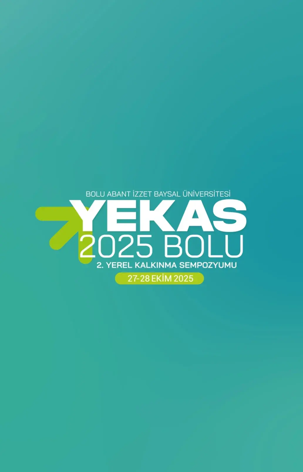 YEKAS 2025 Bolu sempozyumu logo animasyonundan kare
